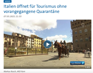 Belmonte 2021 auf ARD: Italien öffnet für Tourismus